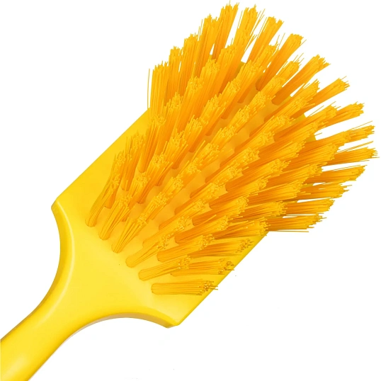 Щетка ручная FBK с короткой ручкой 275х70мм жесткая желтый 10548-4