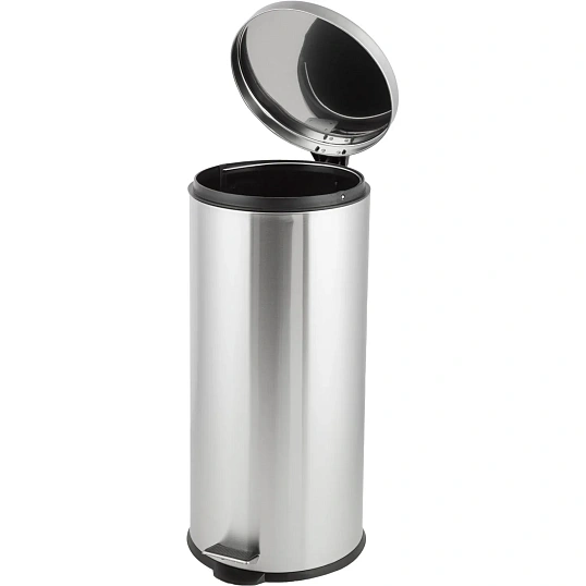 Ведро мусорное с педалью 30 л, матовое, нержавеющая сталь