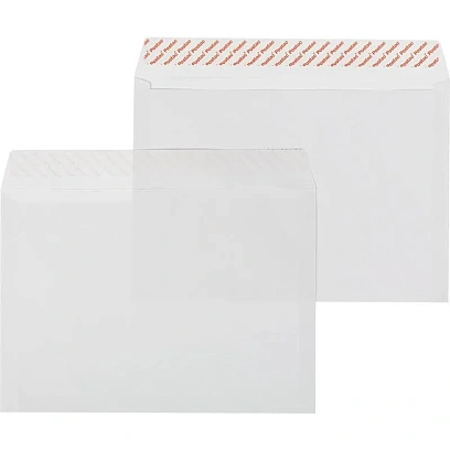 Конверт белый С4 стрип 229х324 100г без внут.зап. КОМУС 500шт/ уп