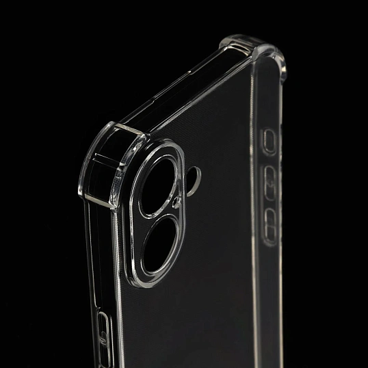 Чехол RedLine iBox Crystal для iPhone 17, с усил.углами, силикон, прозр