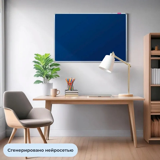 Доска текстильная для информ. 60х90 синяя Attache Россия