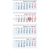 Календарь настенный 4-х блочный 2027 БИЗНЕС 297х755 Огни н/вод4Кв4гр3_36484
