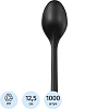 Ложка одноразовая чайная  125 мм, черн. ПП, 1000шт/кор (4034)
