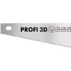 Ножовка по дереву БИБЕР 85682 ПРОФИ 3D заточка средний зуб, 450мм