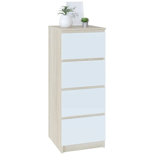 Комод Сокол Т-4р  Дуб сонома/белый