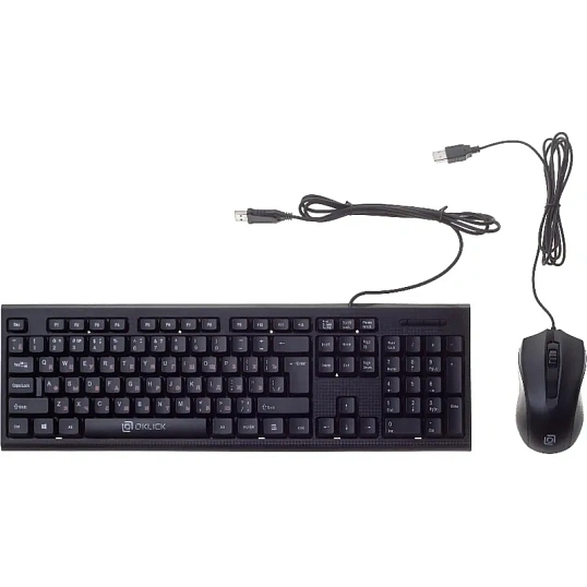 Клавиатура + мышь Oklick 620M клав:черный мышь:черный USB