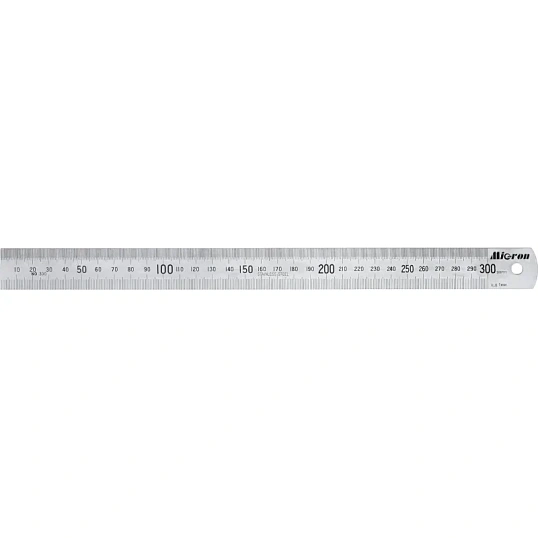 Линейка  измерительная 300х25,4 мм металлическая Micron 34311