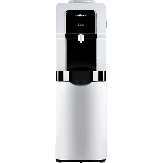 Кулер HOTFROST V900CS, напольный, компрессионный, кнопка, серебристый/черн