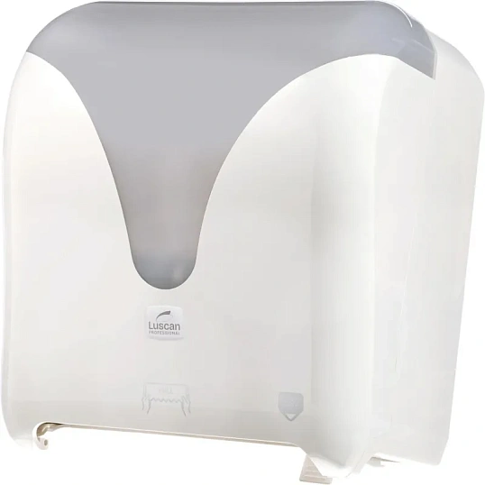 Диспенсер для полотенец рулонах Luscan Professional механич. белый/серый