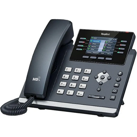 IP-телефон Yealink SIP-T44U,12 аккаунт,2 порта USB,цвет экр,PoE,GigE,без БП