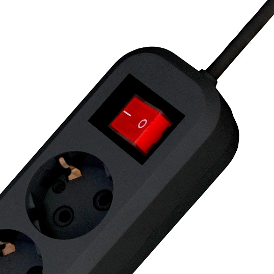 Сетевой фильтр PROGIX SF4PB7 4р/7м черный, 3х0,75мм, 10А/2000Вт