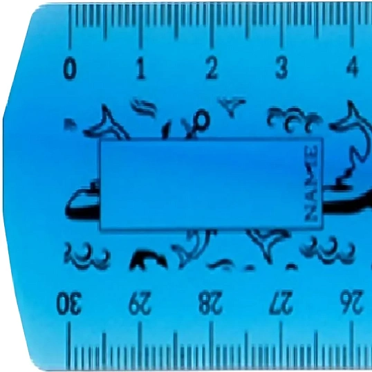 Линейка 30см Kores пластиковая повышенной гибкости цвет ассорти 42160