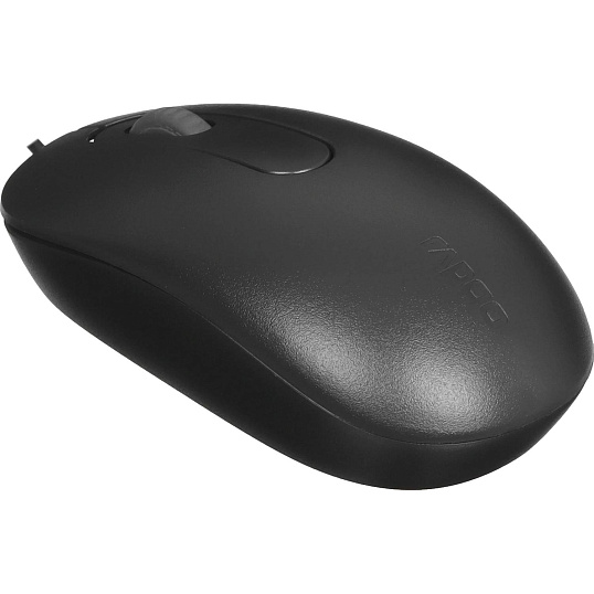 Набор клавиатура+мышь RAPOO проводная X130PRO, цвет - черный