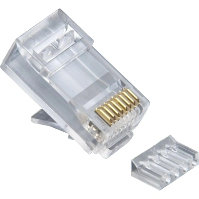 Вилка Cablexpert RJ-45(8P8C) PLUG5UP-INSERT кат5e со вс, 30мик,(100 шт.)пак