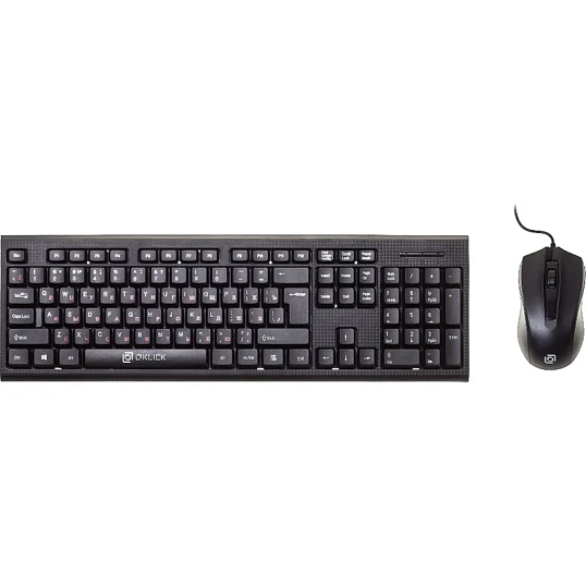 Клавиатура + мышь Oklick 620M клав:черный мышь:черный USB