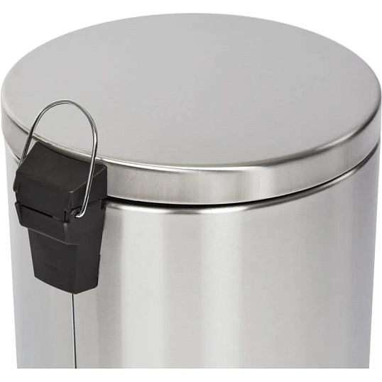 Ведро мусорное с педалью и доводчиком Luscan 20 л, матовое, нерж сталь