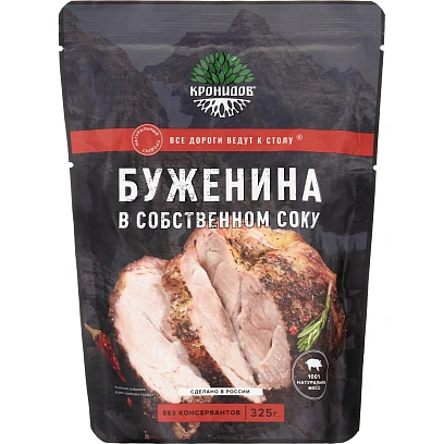 Буженина в собственном соку Кронидов, 325г