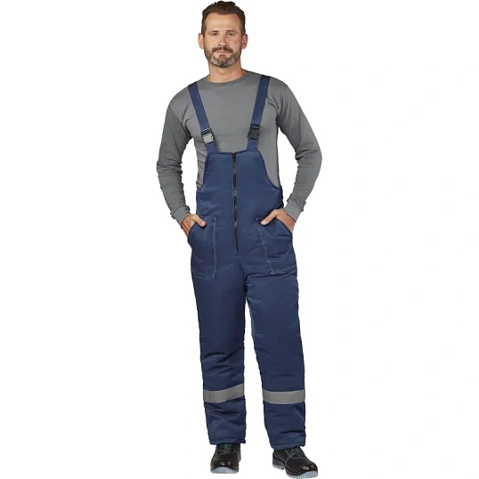 Полукомбинезон рабочий зимний м з32-ПК син смес 56-58 170-176 (Арсенал-СП)