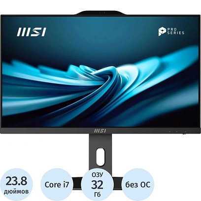 Моноблок MSI Pro AP242P(9S6-AE0621-840)23.8/FHD/i7-14700/32Gb/512Gb/NOS/KBM