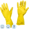 Перчатки латексные резиновые желтые р-р S ЭКОНОМ (10 пар/уп)
