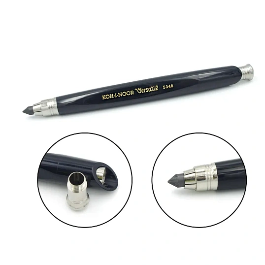 Карандаш цанговый KOH-I-NOOR VERSATIL 5348 5,6мм  пластик черн 5348PN1005KK
