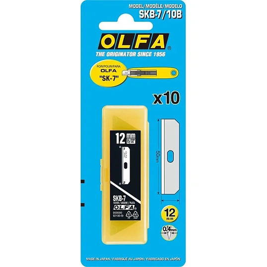 Лезвие OLFA спец. для OL-SK-7, 12мм, 10шт/уп. OL-SKB-7/10B
