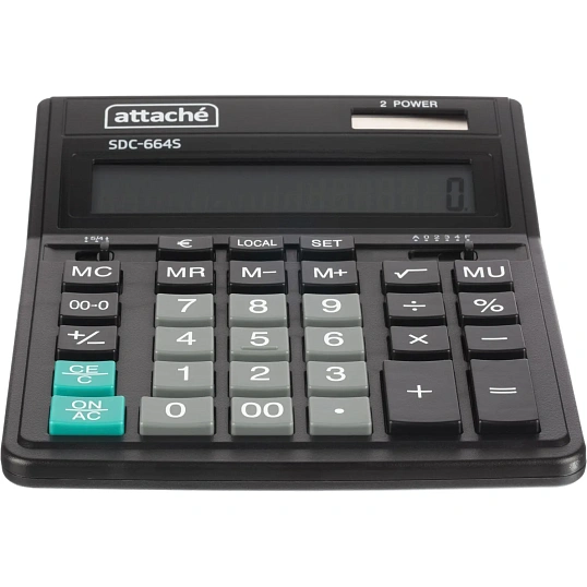 Калькулятор настольный  Attache SDC-664S 16-разрядный черный 158x206x33 мм