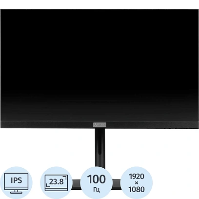 Монитор Lightcom 23.8 V-Plus FHD/IPS/HAS Piv/100Гц/HDMI/DP/USB/черный