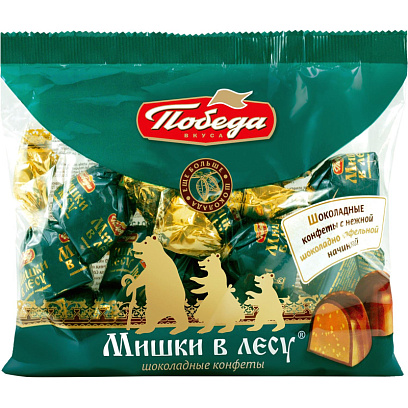 Конфеты шоколадные Мишки в лесу, 200г