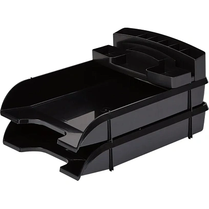 Лоток горизонтальный для бумаг Attache наб. из 2 шт. + органайзер (1085911)