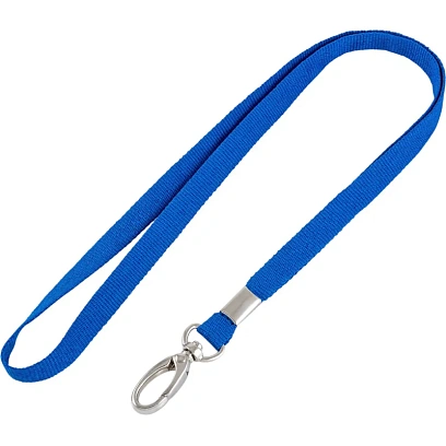 Держатель для бейджа  на карабине синий 388121