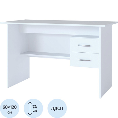 Стол компьютерный Сокол_Стол письменный СПм-07.1Б  Белый