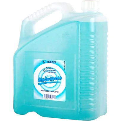 Гель для УЗИ МЕДИАГЕЛЬ 5кг/бут. высокой вязкости (цв.) 4 шт/уп