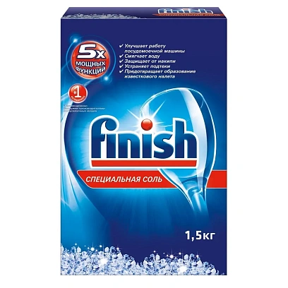 Соль от накипи ПММ FINISH (CALGONIT) 1,5кг