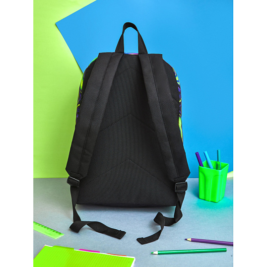 Рюкзак школьный Комус Класс Shape Illusion two,  Черный, 1 отд