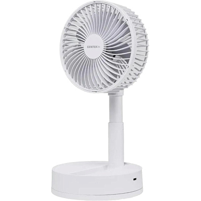 Вентилятор Centek CT-5043,настольный,Аккум. 1800мАч/8.5Вт/ 4скор/Таймер 8ч
