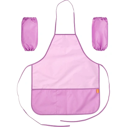 Фартук для труда Комус Класс Сиреневый 535x445 2 кармана, нарукав, ФН 45