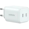 Зарядное устройство UGREEN X526(65154) 45W,USB-C GaN,EU,белый