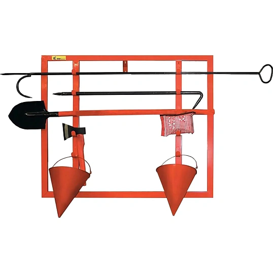 Щит пожарный ЩПО-К открытый укомплектов (багор,лом,топор,ведро,ПП)(613-04)