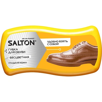 Губка для обуви- мини волна для гладкой кожи Бесцветный, Salton, 52/86