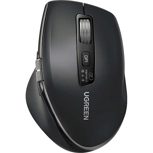 Мышь компьютерная UGREEN M751 (45792) беспроводная,2.4 GHz&BT, черный