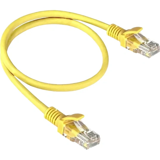 Патч-корд ExeGate UTP-RJ45-RJ45-5e-1,5M-YL, 5e, 1.5м, желтый <EX258668RUS