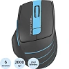 Мышь компьютерная A4Tech Fstyler (FG30S BLUE) сер/син/2000dpi/беспров/6кн