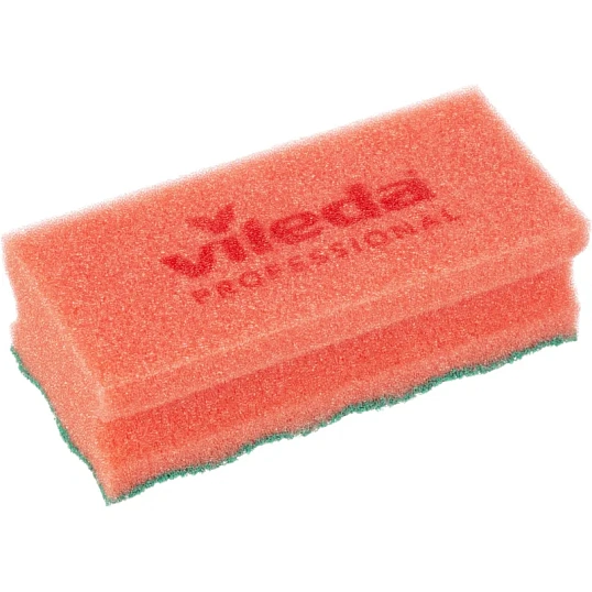 Губки для мытья посуды Vileda ПурАктив красная зелён абразив 10шт/уп 123116