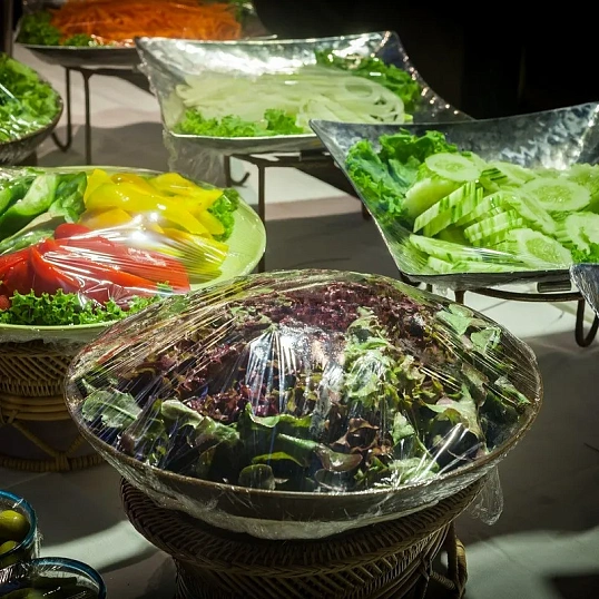 Пленка пищевая п/э 45см х 200м 7мкм прозрачная