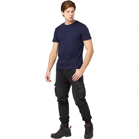 Футболка (160 г.) с кор.рукавом т син.(ХХХХL)