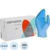 Перчатки нитрил., н/с, н/о, TG (XS) голубые 100 пар/уп