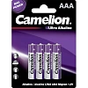 Батарейка Camelion Ultra 4шт/бл (LR03-BP4UT,  1.5В) (14985)