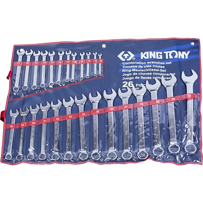 Набор ключей комбинированных, 6-32 мм, 26 предметов KING TONY 1226MR