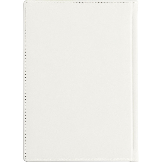 Ежедневник недатированный А5+, 136л, VELVET белый  3-115/23